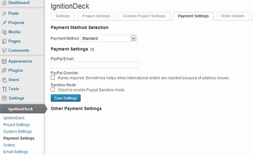 Setting up IgnitionDeck Crowdfunding plugin for WordPress