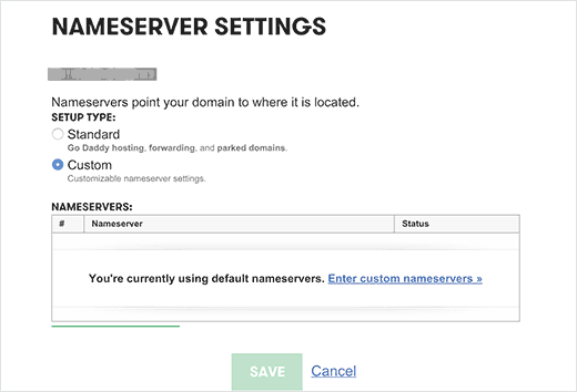 Adding custom nameserver