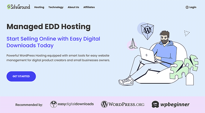 SiteGround Managed Hosting forEasy Digital Download (EDD)