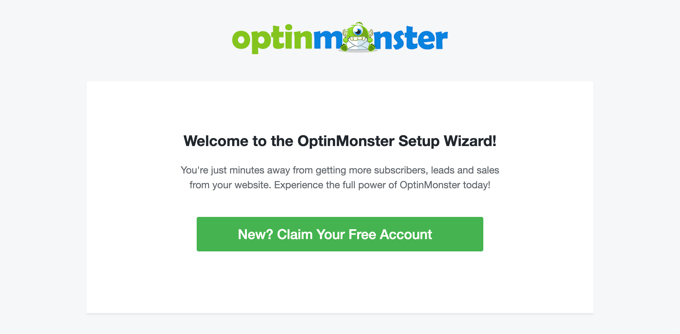 The OptinMonster Setup Wizard